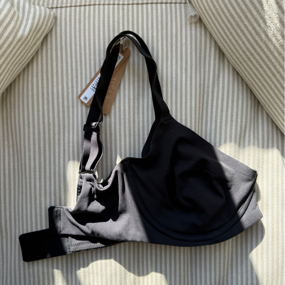 NWT SKIMS Fits Everybody Unlined Demi Bra Black/Onyx Size 32DDD